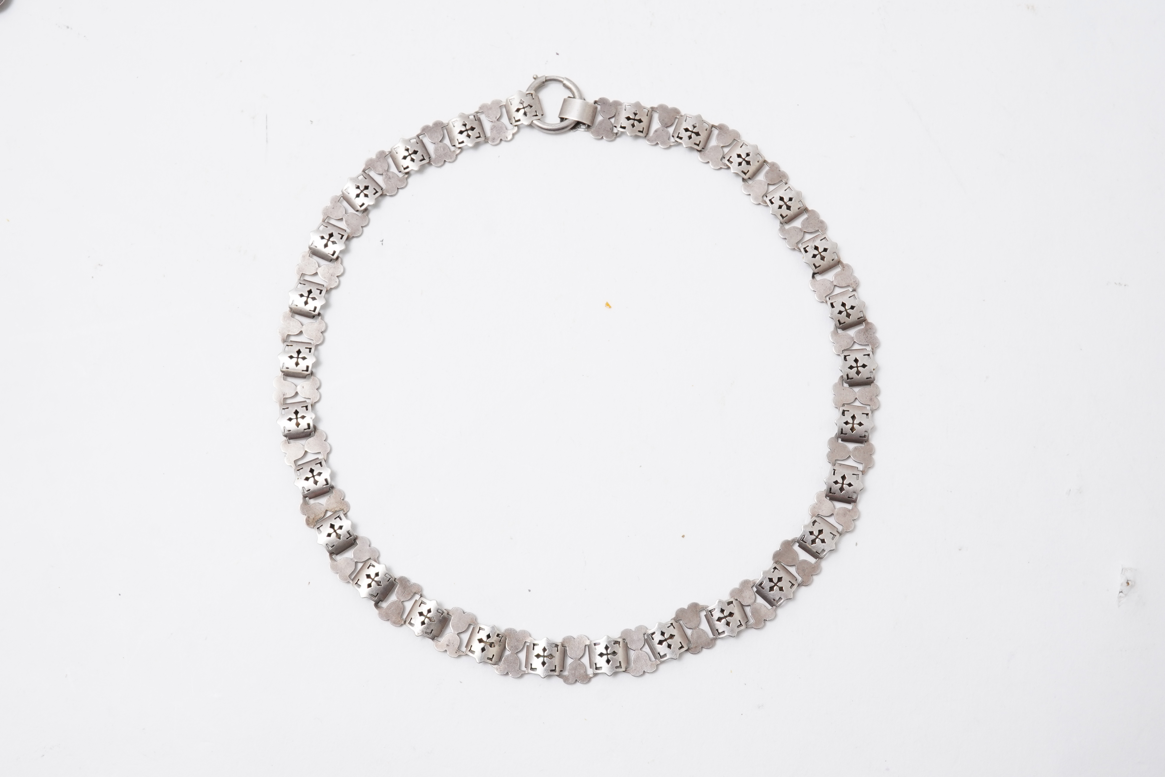 Three silver necklaces, 19th/early 20th century